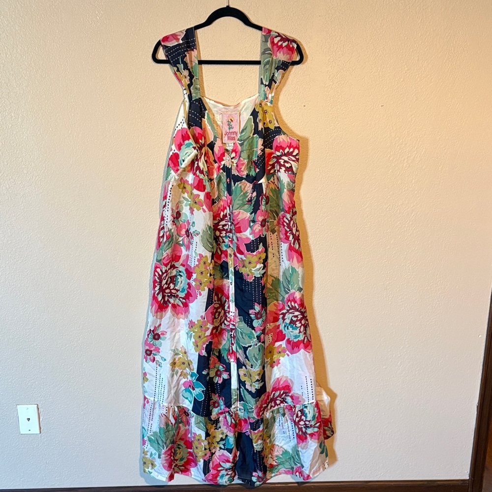 Johnny Was Multicolor Floral Dress